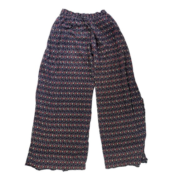 Staring at Stars Flowy Pants Side Slits Floral - Picture 1 of 10